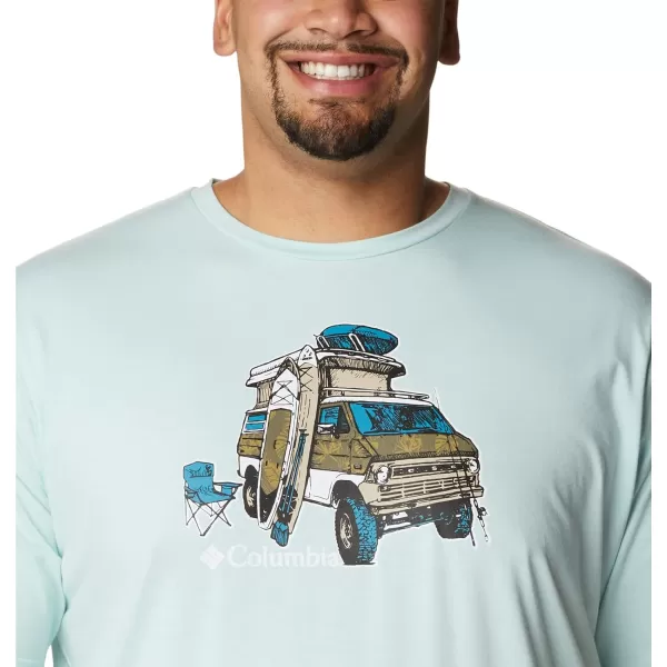 Columbia Mens Sun Trek Short Sleeve Graphic TeeIcy MornH2o Fanatic Graphic