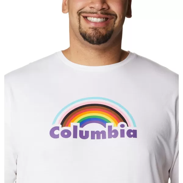 Columbia Mens Sun Trek Short Sleeve Graphic TeeWhiteColumbia Pride Graphic