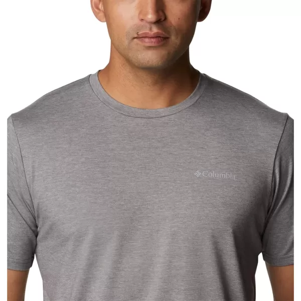 Columbia Mens Sun Trek Short Sleeve TeeCity Grey Heather