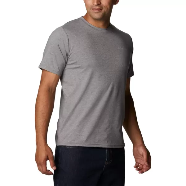 Columbia Mens Sun Trek Short Sleeve TeeCity Grey Heather