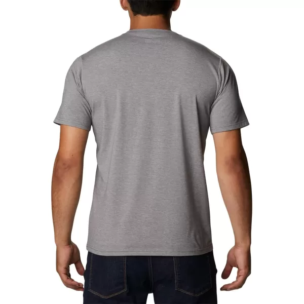 Columbia Mens Sun Trek Short Sleeve TeeCity Grey Heather