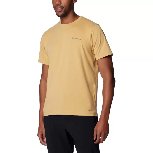 Columbia Mens Sun Trek Short Sleeve TeeLight Camel