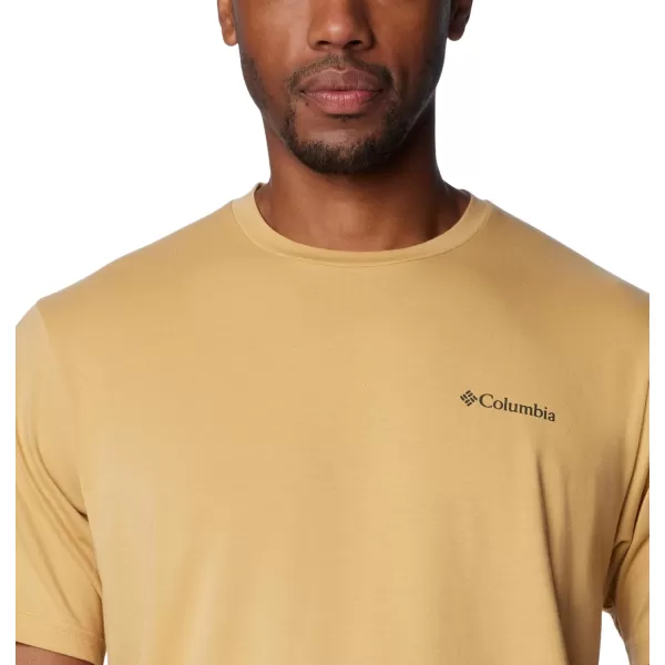 Columbia Mens Sun Trek Short Sleeve TeeLight Camel