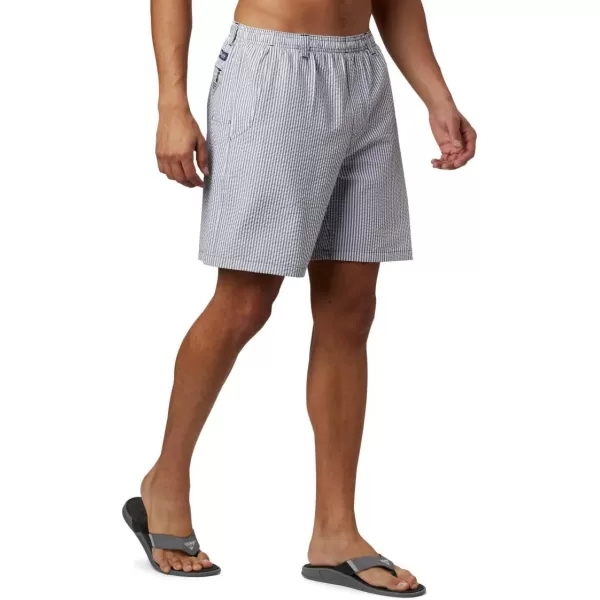 Columbia Mens Super Backcast Water ShortBlack Seersucker