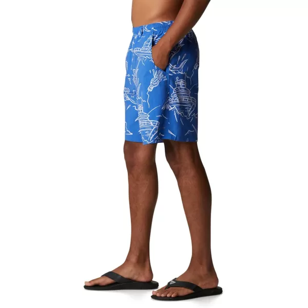 Columbia Mens Super Backcast Water ShortBlue Macaw Mighty Marlins Print