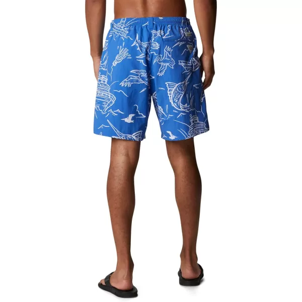 Columbia Mens Super Backcast Water ShortBlue Macaw Mighty Marlins Print