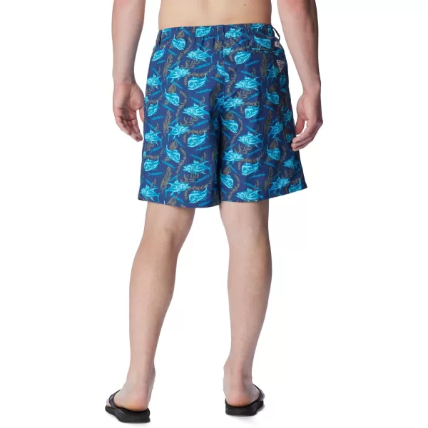 Columbia Mens Super Backcast Water ShortCarbon Ballybait Print