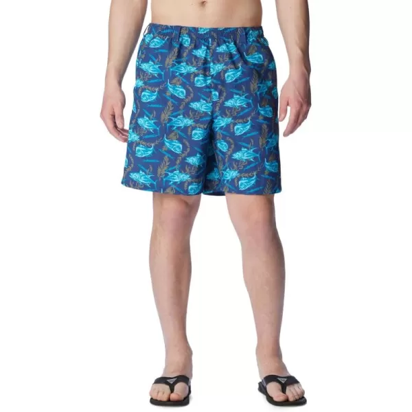 Columbia Mens Super Backcast Water ShortCarbon Ballybait Print