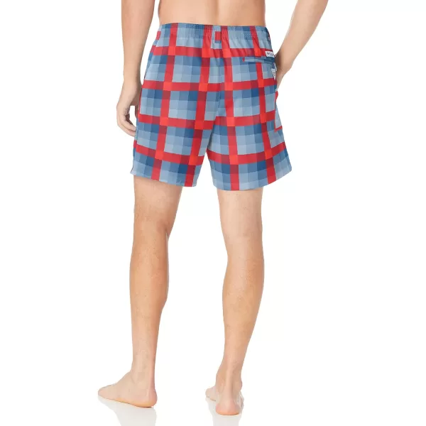 Columbia Mens Super Backcast Water ShortCarbon Multi Gingham