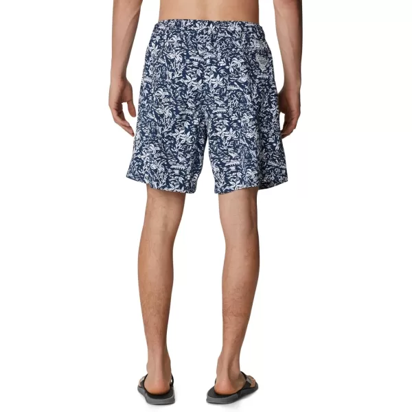 Columbia Mens Super Backcast Water ShortCollegiate Navy Kona Print