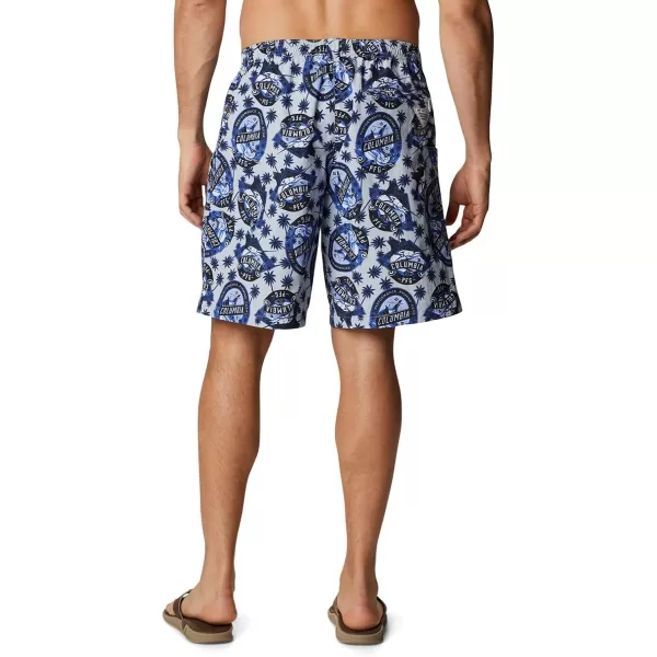 Columbia Mens Super Backcast Water ShortCool Grey Spirits N Sails Print