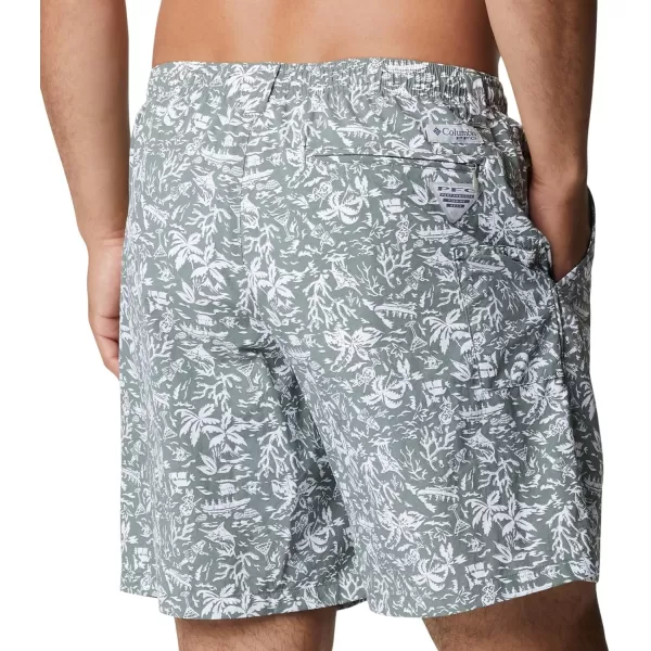 Columbia Mens Super Backcast Water ShortCypress Kona Print