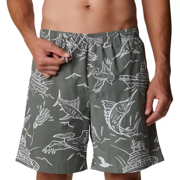 Columbia Mens Super Backcast Water ShortCypress Mighty Marlins Print