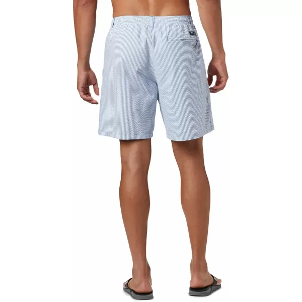 Columbia Mens Super Backcast Water ShortDark Pool Seersucker