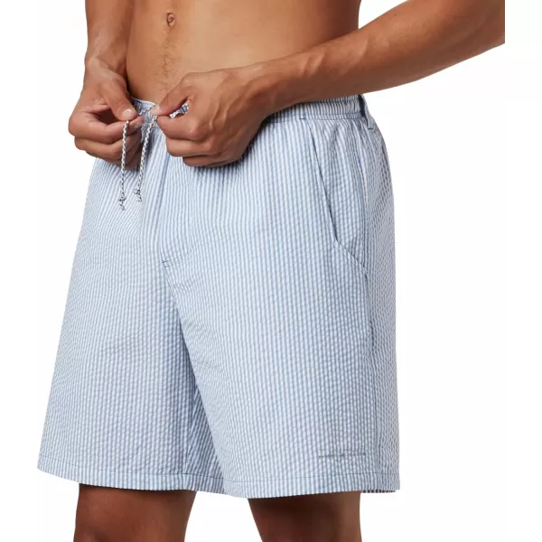 Columbia Mens Super Backcast Water ShortDark Pool Seersucker