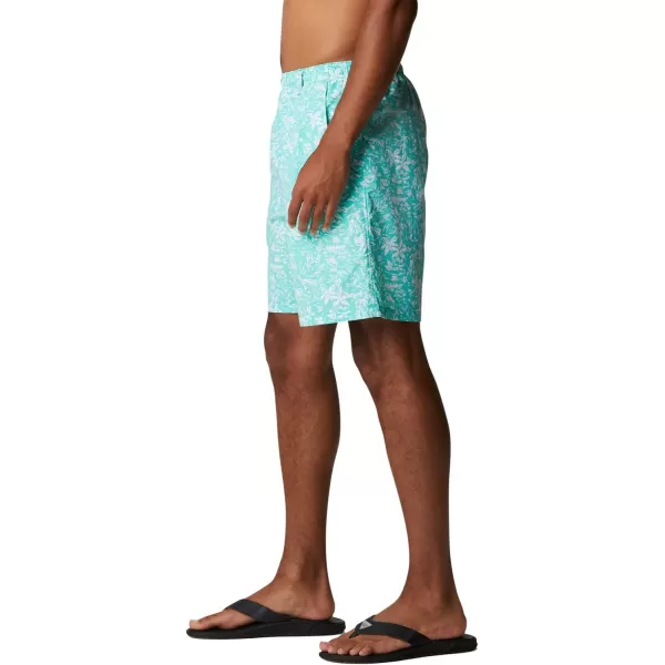 Columbia Mens Super Backcast Water ShortElectric Turquoise Kona Print