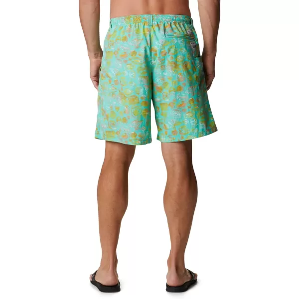 Columbia Mens Super Backcast Water ShortElectric Turquoise Tye Dye Print