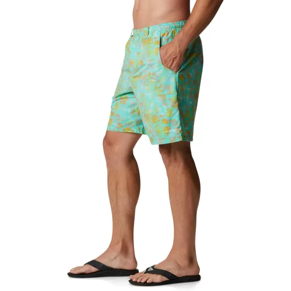 Columbia Mens Super Backcast Water ShortElectric Turquoise Tye Dye Print