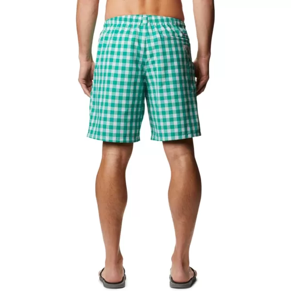 Columbia Mens Super Backcast Water ShortEmerald Green Palaka Plaid