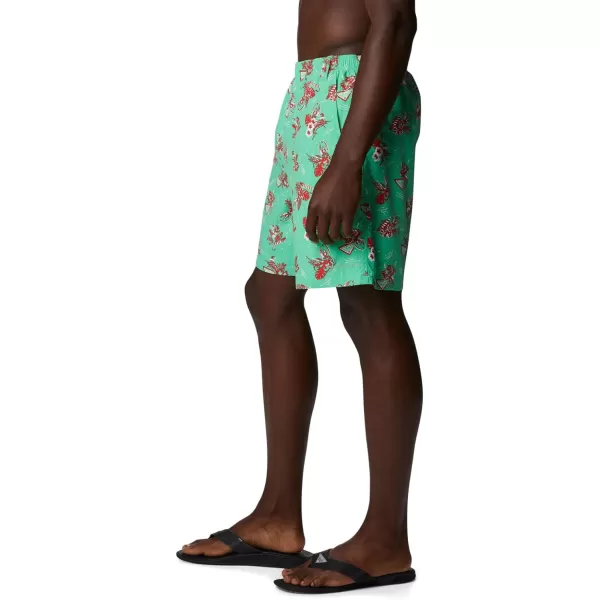 Columbia Mens Super Backcast Water ShortLight Jade Lite Me Up Print