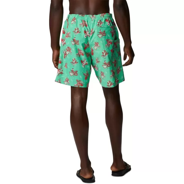 Columbia Mens Super Backcast Water ShortLight Jade Lite Me Up Print