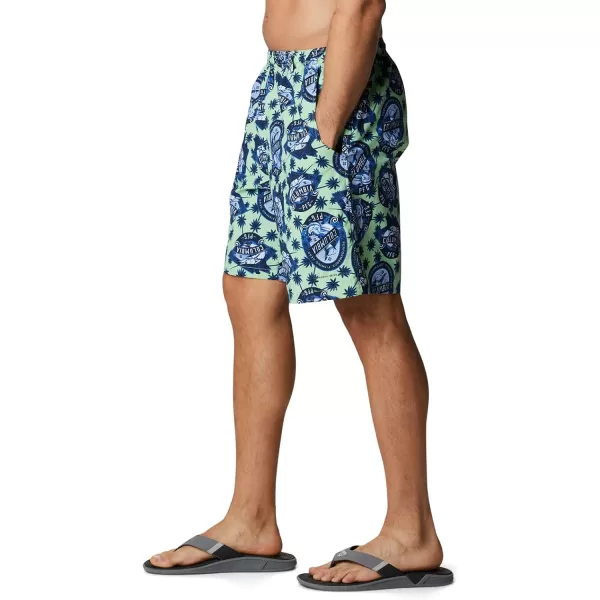 Columbia Mens Super Backcast Water ShortLime Glow Spirits N Sails Print