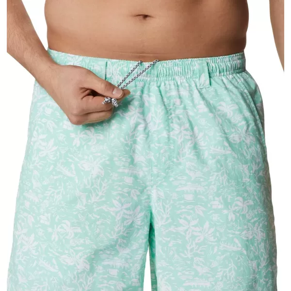 Columbia Mens Super Backcast Water ShortMint Cay Kona Print