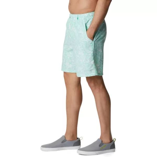 Columbia Mens Super Backcast Water ShortMint Cay Kona Print