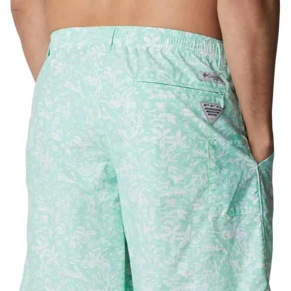 Columbia Mens Super Backcast Water ShortMint Cay Kona Print