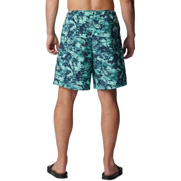 Columbia Mens Super Backcast Water ShortMint Cay Riverrun Print