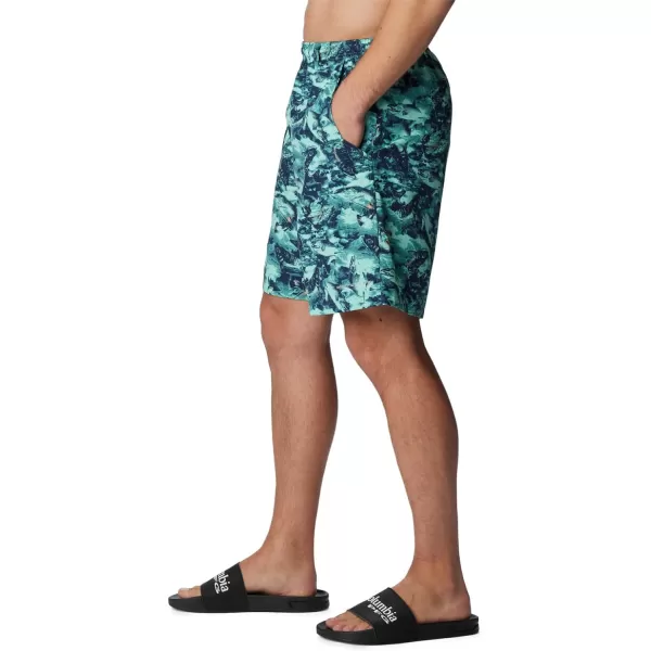 Columbia Mens Super Backcast Water ShortMint Cay Riverrun Print