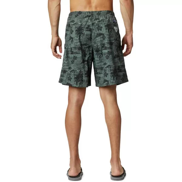 Columbia Mens Super Backcast Water ShortPond Polynesian Print