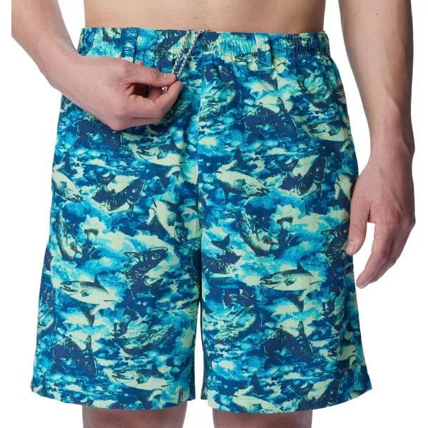 Columbia Mens Super Backcast Water ShortPool Riverrun Print