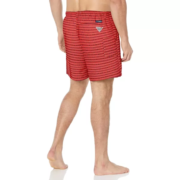 Columbia Mens Super Backcast Water ShortRed Spark Americana Print