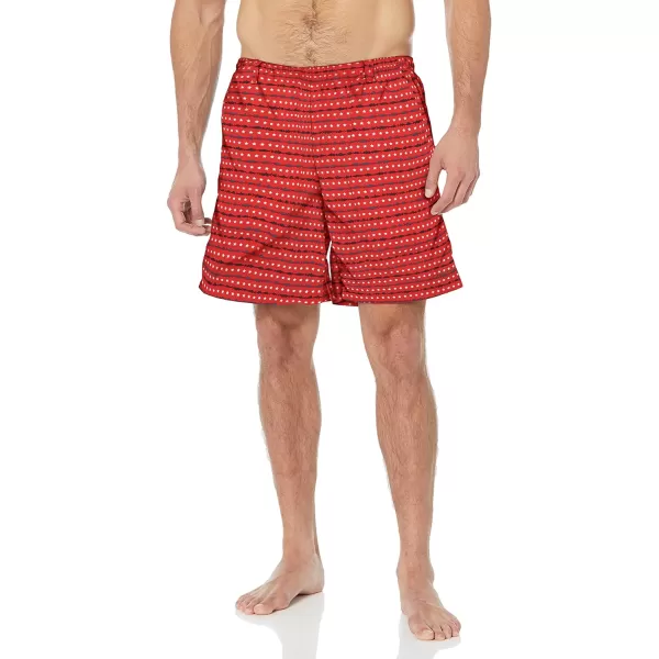 Columbia Mens Super Backcast Water ShortRed Spark Americana Print