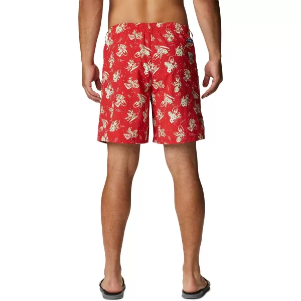 Columbia Mens Super Backcast Water ShortRed Spark Lite Me Up Print