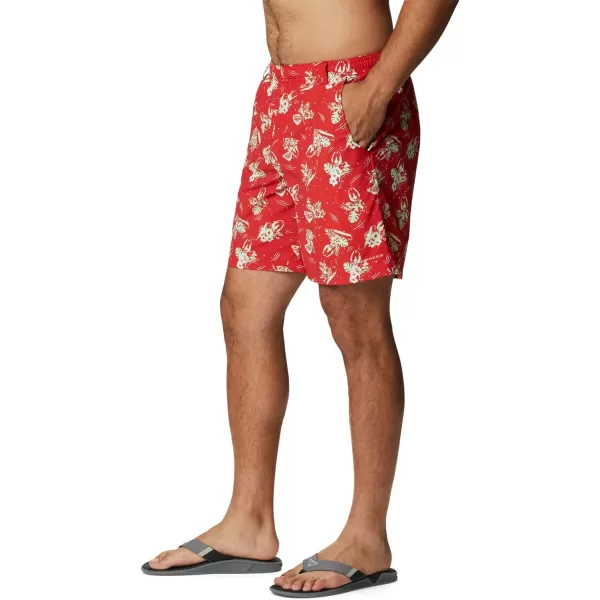 Columbia Mens Super Backcast Water ShortRed Spark Lite Me Up Print