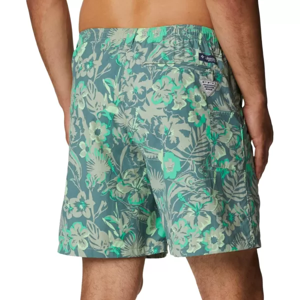 Columbia Mens Super Backcast Water ShortSafari Marlin Tropic Print