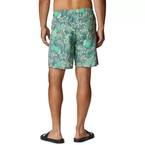 Columbia Mens Super Backcast Water ShortSafari Marlin Tropic Print