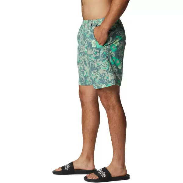 Columbia Mens Super Backcast Water ShortSafari Marlin Tropic Print