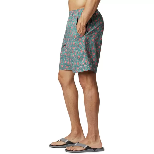 Columbia Mens Super Backcast Water ShortSalmon Marlin Palms Print