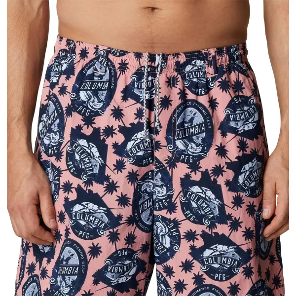 Columbia Mens Super Backcast Water ShortSorbet Spirits N Sails Print