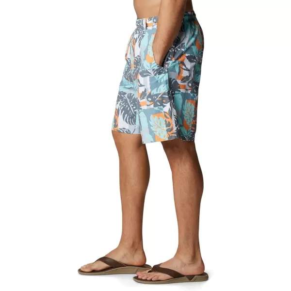 Columbia Mens Super Backcast Water ShortStorm Block Palms Print