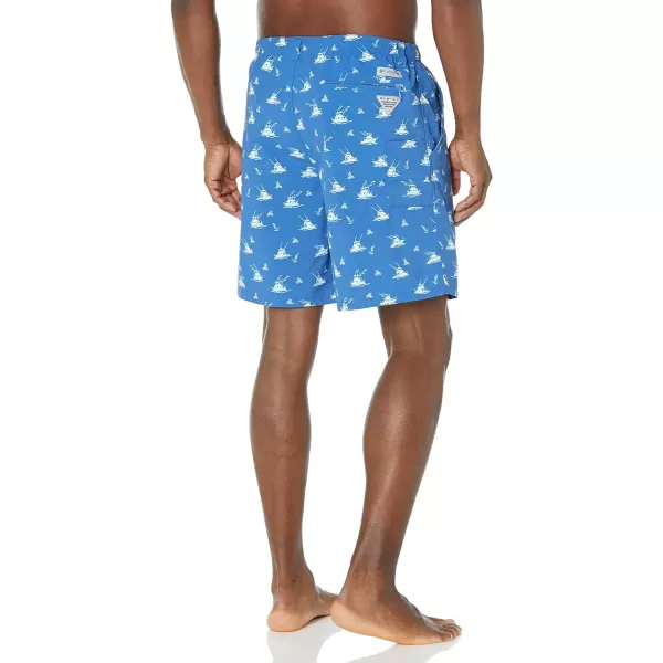 Columbia Mens Super Backcast Water ShortVivid Blue Deep Sea Departure