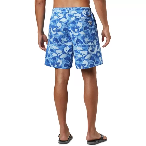 Columbia Mens Super Backcast Water ShortVivid Blue Inside Out Camo