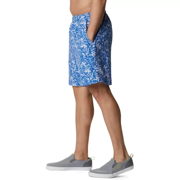 Columbia Mens Super Backcast Water ShortVivid Blue Kona Print