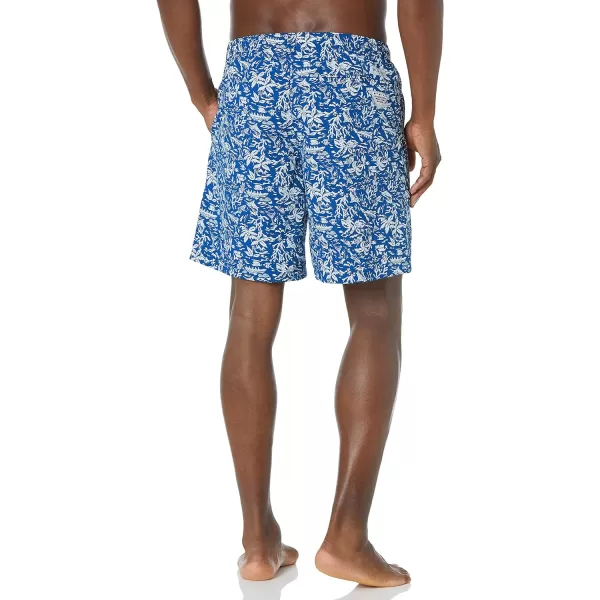 Columbia Mens Super Backcast Water ShortVivid Blue Kona Print