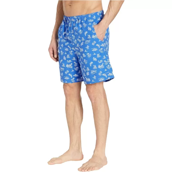 Columbia Mens Super Backcast Water ShortVivid Blue Mermaids N Marlins Print