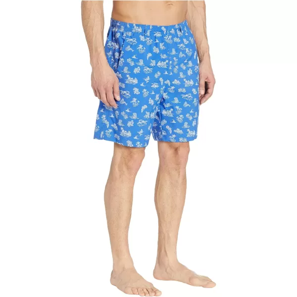 Columbia Mens Super Backcast Water ShortVivid Blue Mermaids N Marlins Print