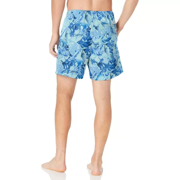 Columbia Mens Super Backcast Water ShortVivid Blue Philo Palms